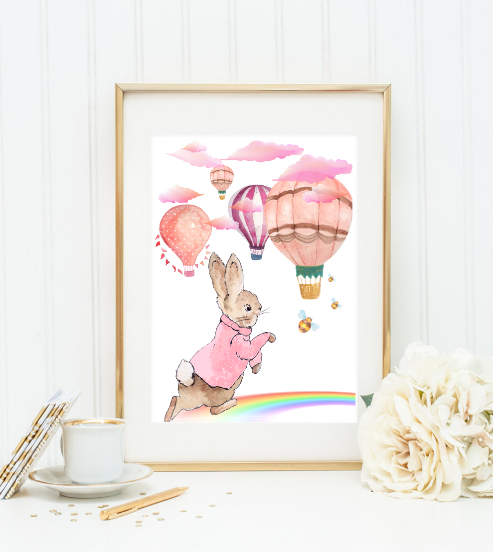 peter rabbit prints for nursery